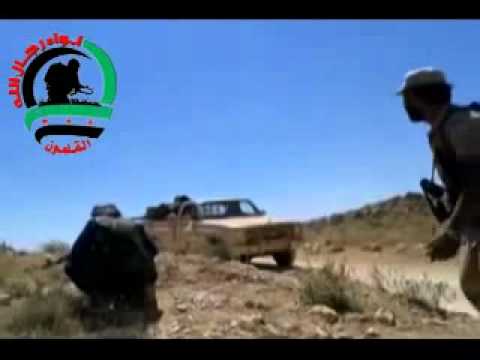 استهداف  قوات النظام برشاش عيار 23 من قبل لواء رجال الله في القلمون في ريف دمشق