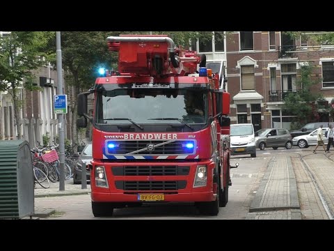 Brandweer Baan, Mijnsherenlaan en Schiedam met spoed naar verschillende meldingen in Rotterdam