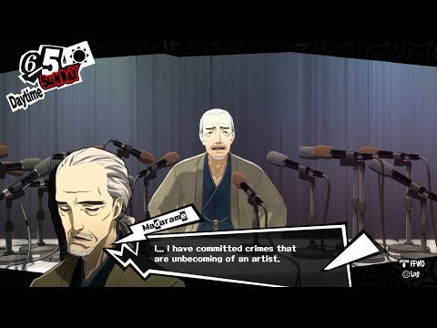 Persona 5 - Madarame Confess his Crimes Scene! HQ