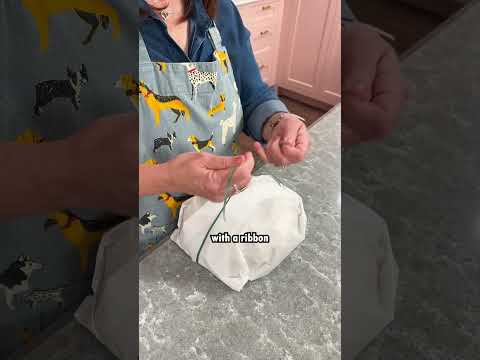 How to Gift Wrap Bread with Parchment Paper | Folding + Final Touches!!