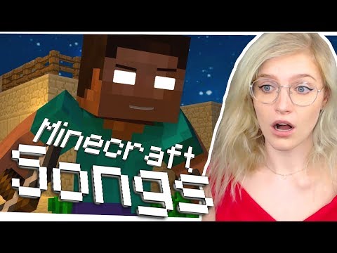 I REACT to the TOP MINECRAFT SONGS!