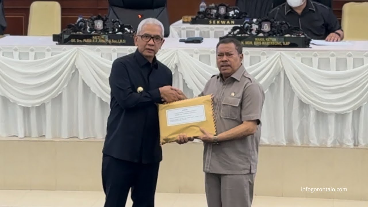 Dua Ranperda Usul Legislative Diserahkan Ke Pemprov Gorontalo