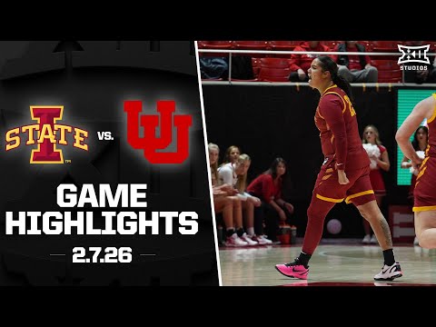 Iowa State vs. Utah Game Highlights | 2025-26 Big 12 Women’s Basketball
