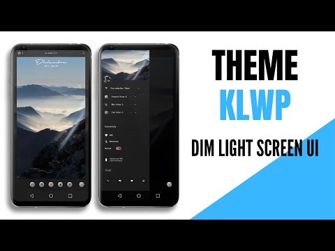 Dim Light Screen UI Klwp