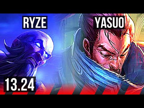 RYZE vs YASUO (TOP) | 800+ games, 4/3/11 | BR Grandmaster | 13.24