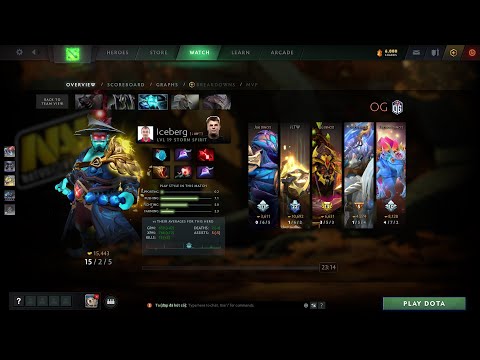 dota2core iceberg Storm Spirit - NAVI vs OG - Dota PIT