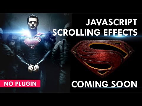 Simple Javascript Scrolling Effects No Plugin