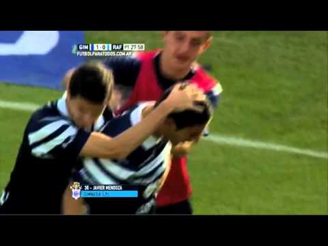Gol de Mendoza. Gimnasia 1 Rafaela 0. Fecha 29. Torneo Primera División 2015.FPT