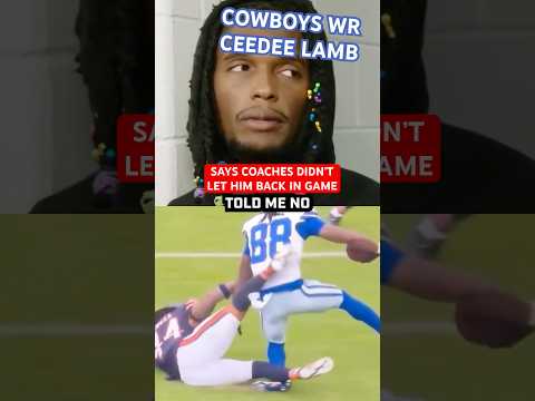 CEEDEE LAMB ✭ #COWBOYS WR SAID COACHES DIDN’T LET HIM BACK IN #GAME AFTER INJURY 🤔 Thoughts?👀 #NFL