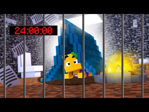 24 STUNDEN IM GEFÄNGNIS LEBEN IN MINECRAFT!