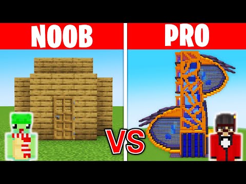 NOOB vs HACKER: I CHEATED in a Build Challenge - Minecraft