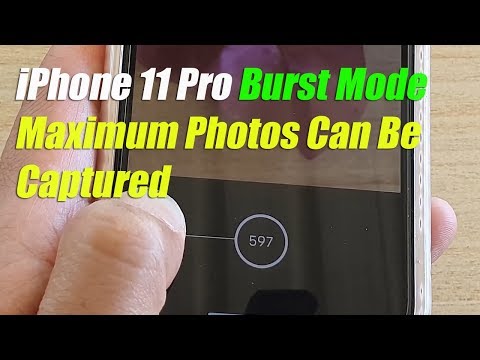 iPhone 11 Pro Burst Mode Number of Maximum Photos Can Be Captured