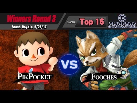Smash Royale 5/27/17 - Winners Round 3 - CSM|PikPocket (Villager) vs. Fooches (Fox)