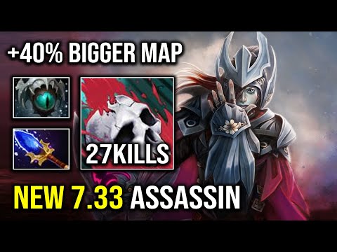 How to Play Phantom Assassin in This New 7.33 Patch with 40% Bigger Map and Easy Faster Farm Dota 2