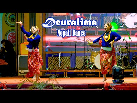 Deuralima Bar Pipal Chautari Nepali Dance at Lekhnath Mahotsab by SK Dance Training Center