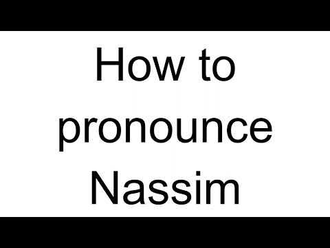 How to Pronounce Nassim (Arabic)