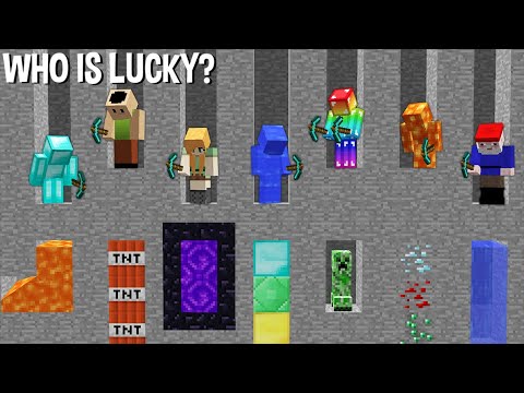 WHO is LUCKY DIAMOND MAN or HAMOOD or GIRL or WATER or RAINBOW MAN or LAVA or GNOMED in Minecraft ?