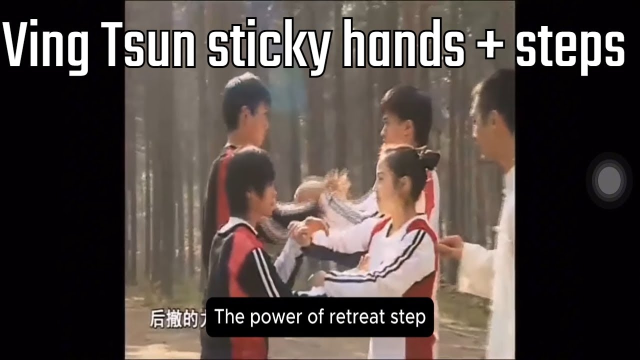 Sticky hands +  steps