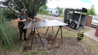 Sauna Trailer Step 12: Slapping New Walls on the Horse Trailer
