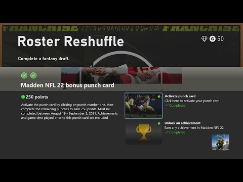 Madden NFL 22 bonus punch card
