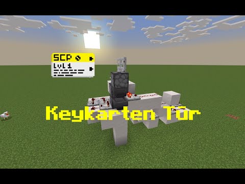 Minecraft Bedrock Keycard Tür Bauen - Deutsch | Tutorials #1