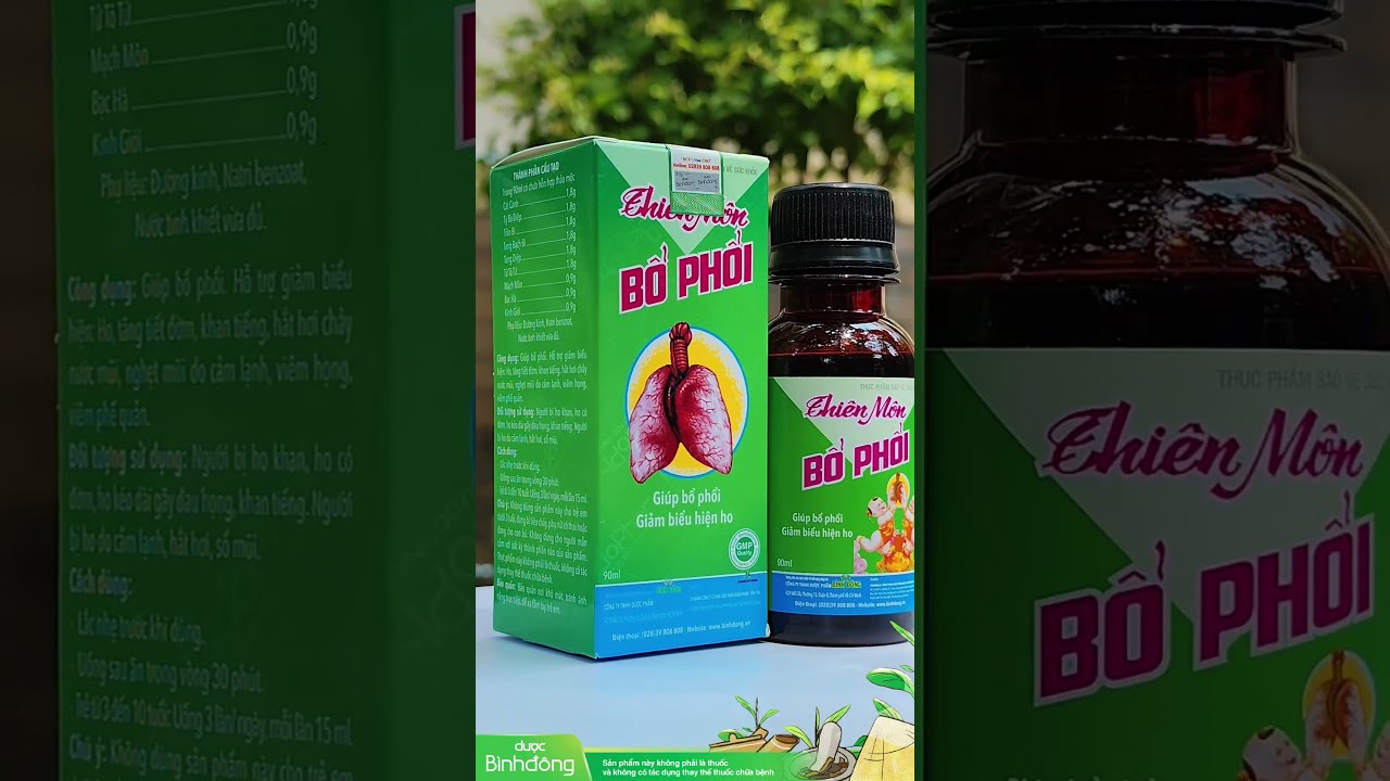 Thiên Môn Bổ Phổi trẻ em- Dược Bình Đông, hỗ trợ giảm ho bổ phổi, dịu họng bé yêu