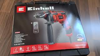 Einhell TC-ID 720/1 E Kit Schlagbohrmaschinen-Set Unboxing. Kleiner Test. Unboxing-Video mit Musik.