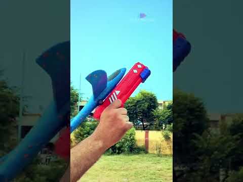 Flying Launcher Gun with Foam Plane Toy