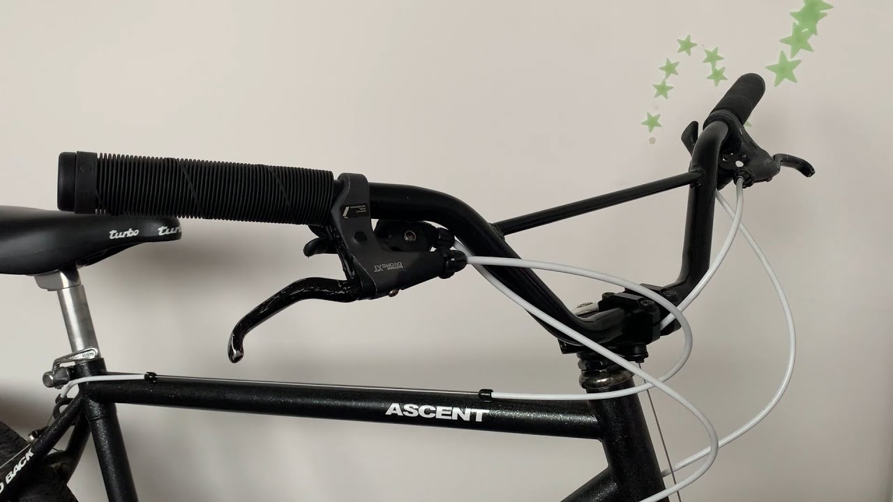 How to install motor bike handle bars on a bicycle, klunker / mx style