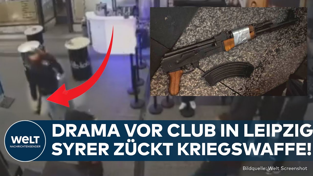 LEIPZIG: Syrer zieht Kalaschnikow vor Club – Türsteher überwältigen ihn, Polizei gibt Entwarnung!