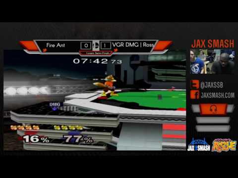 Jax Smash Weekly 5/26/16  - Fire Ant(Red Fox) Vs. DMG | Ross(Green Fox) LS Melee