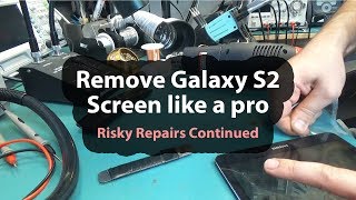 Samsung S2 SM-T813 screen removal / Charging port replacement -  Handling Risky Repairs