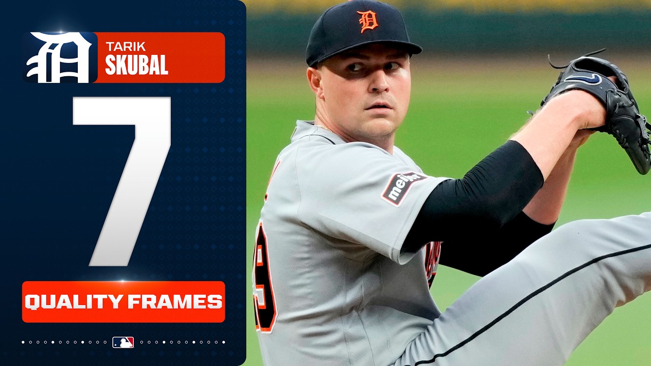 Defending Cy Tarik Skubal delivers 7 solid innings and strikes out 7 batters in Atlanta 💪
