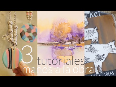 Manos a la Obra Tv 2022 Programa 25 Acuarela - Porcelana Fria  Bijou - Pintura en Madera estilo Farm