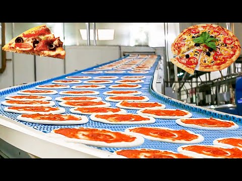 , title : 'How Pizza Is Made - Automatic Frozen Pizza Production Line In Factory | Food Factory'