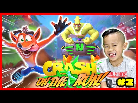 Crash Bandicoot: On the Run! Part 2 Full Playthough! Kids Gameplay!