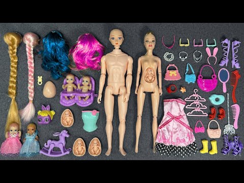 15 Minutes Satisfying with Unboxing Barbie Family Playset, Doll Dressup Set Toys ASMR | Review Toys
