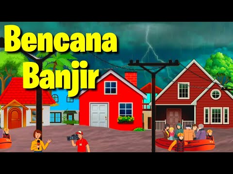 Animasi banjir akibat sampah
