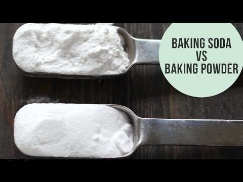Baking soda vs. baking powder- the difference