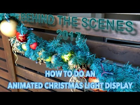 Behind the scene video tour of my #Christmas lights display for 2017. In the dark lights