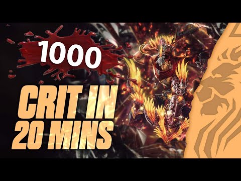 HOW TO CRIT 1000 IN 20 MINUTES - HOU YI ADC SMITE