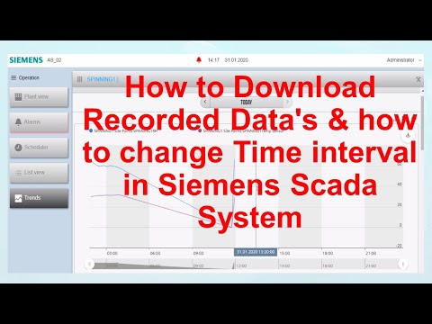 How to Download Recorded Data's and how to change Time Interval in Siemens Scada System