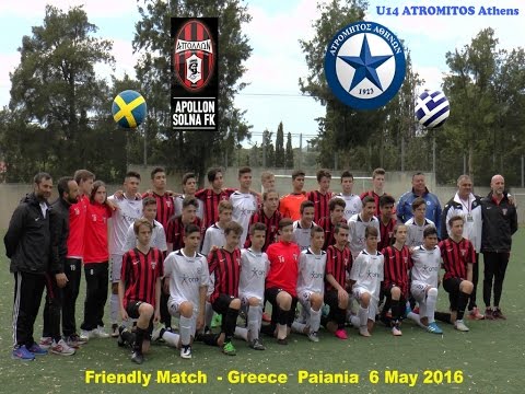 U14 ATROMITOS - Apollon SOLNA FK 7-0 Friendly 6 May 2016