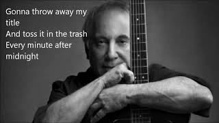 REWRITE   Paul Simon   Lyrics On Screen