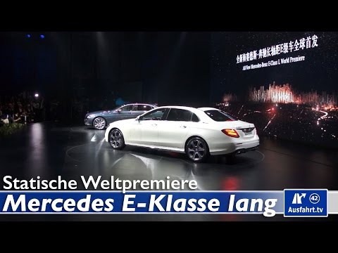 Weltpremiere 2016 Mercedes-Benz E-Klasse Langversion v213, Peking, China