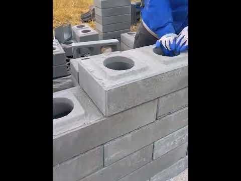 Wall hollow brick block- Good tools and machinery make work easy