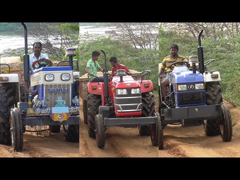 Swaraj 735 XT vs Mahindra Yuvo 415 DI vs Eicher 380 | Tractor Videos | Mighty Automotives