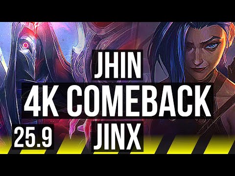 JHIN & Rakan vs JINX & Thresh (ADC) | Rank 2 Jhin, Rank 4, 11/1/14, 49k DMG | EUW Challenger | 25.9