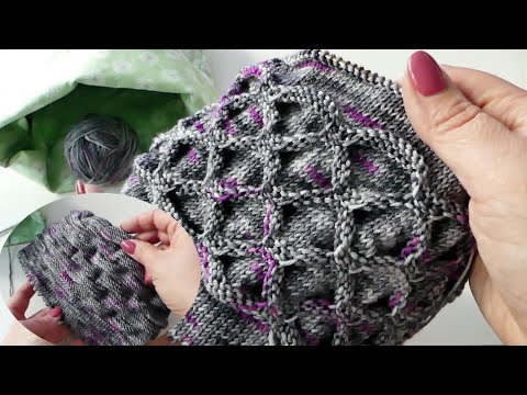 Witch's Staircase Reloaded knitting pattern - without raised stitches