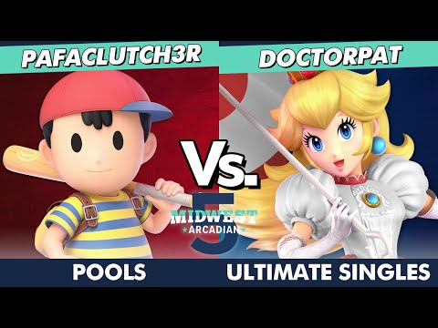 Midwest Arcadian 5 Pools - PAFACLUTCH3R (Ness) Vs. Doctorpat (Peach) SSBU Ultimate Tournament